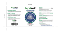RepelWell Maximum Strength 12 oz Hand & Surface Sanitizer, 60%+ Alcohol, CDC Recommended, Kills 99.9% of Germs, WHO For